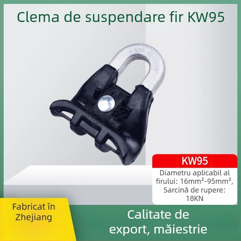 Zhikeng’an Clemă pentru cabluri suspendate 16–95, pentru cabluri aeriene izolate și fibre optice, din aliaj de aluminiu