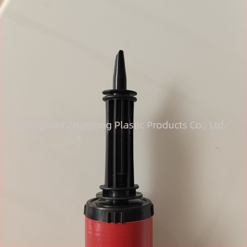 Pompa din plastic colorat pentru baloane, acțiune push-pull, cu acțiune dublă