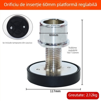 Kit de creștere a înălțimii pentru lift auto: placă pentru coloană de picior și pernă de creștere