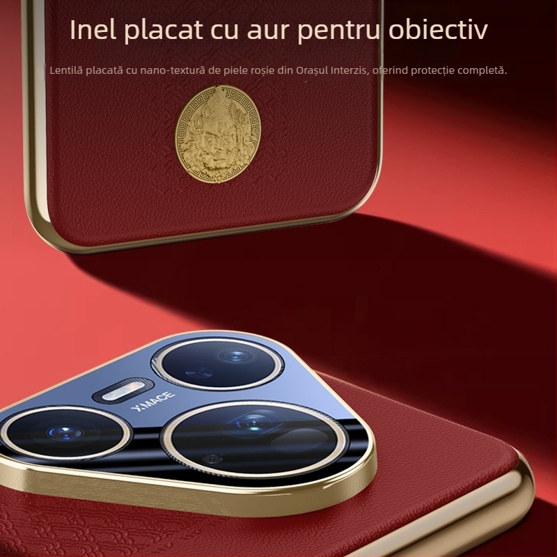 Husă de protecție Huawei P70 Ultra, finisaj electroplatat, acoperire completă, compatibilă cu Pura70Pro, model P80