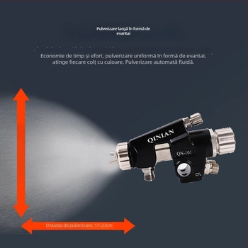 Pistol de vopsire cu presiune redusă și atomizare înaltă pentru linii de producție automatizate și sisteme de pulverizare robotizate