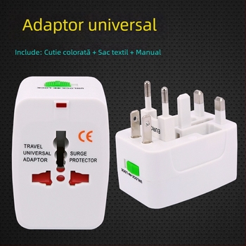Adaptor de călătorie global și convertor de energie multifuncțional pentru prizele SUA, Japonia, Germania și Franța