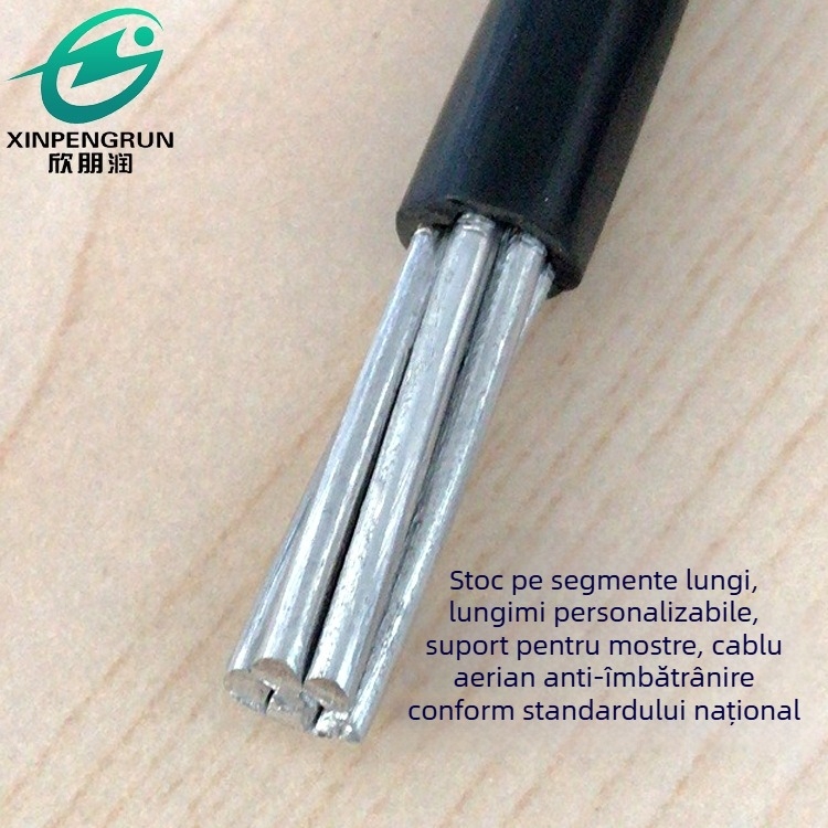 XINPENGRUN 10 mm² cablu din aluminiu monofilar pentru exterior, cablu cu miez de aluminiu pentru proiecte de energie electrică