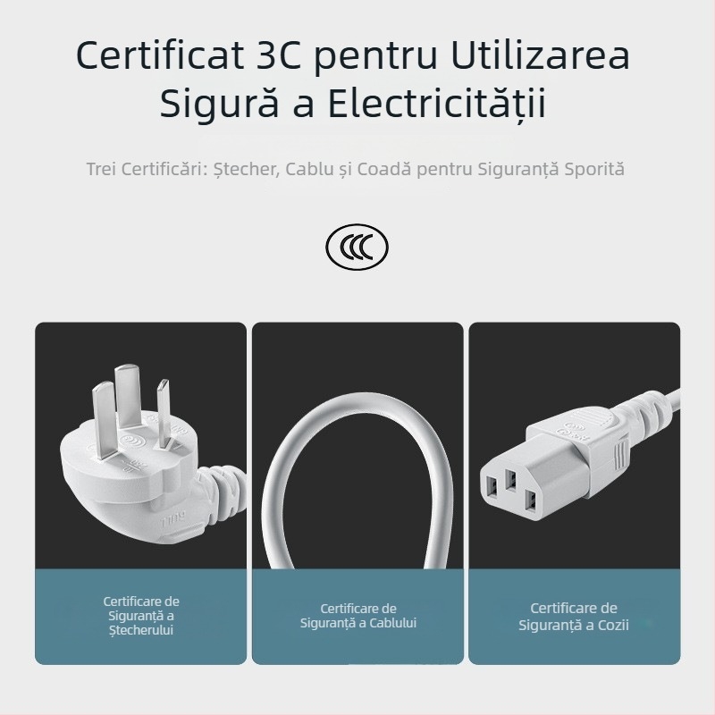 Cablul Bull pentru orezor cu trei pini – accesorii universale pentru oale electrice, fierbător electric și tigaie