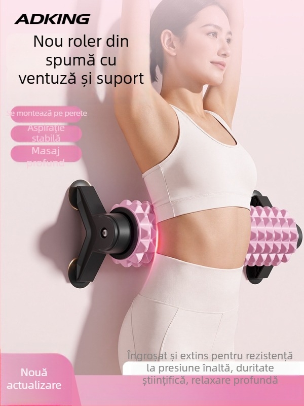 Suport cu ventuze, rolă de spumă pentru relaxare musculară, masaj profesional, tonifierea picioarelor, echipament de fitness și yoga cu rolă