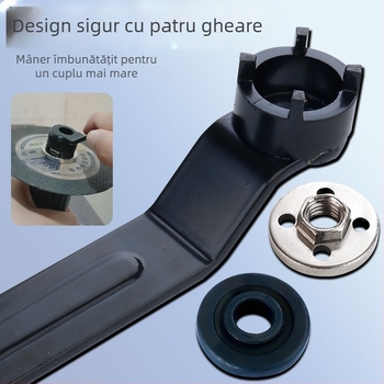 Cheie pentru polizor unghiular cu patru gheare – dublă funcție, demontare îngroșată, reglabilă, cheie polivalenta pentru polisare
