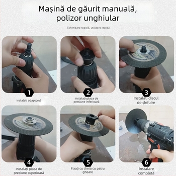 Cheie pentru polizor unghiular cu patru gheare – dublă funcție, demontare îngroșată, reglabilă, cheie polivalenta pentru polisare