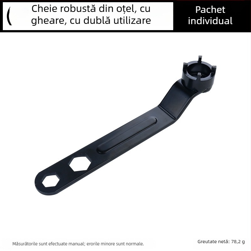 Cheie pentru polizor unghiular cu patru gheare – dublă funcție, demontare îngroșată, reglabilă, cheie polivalenta pentru polisare
