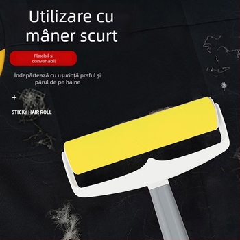 Rolă lavabilă de scame cu mâner lung, pentru haine, uz casnic