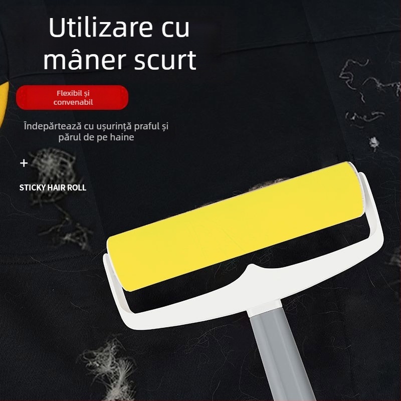 Rolă lavabilă de scame cu mâner lung, pentru haine, uz casnic