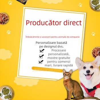 Îmbrăcăminte pentru animale de companie la comandă: paltoane impermeabile pentru câini și pisici, costume festive amuzante