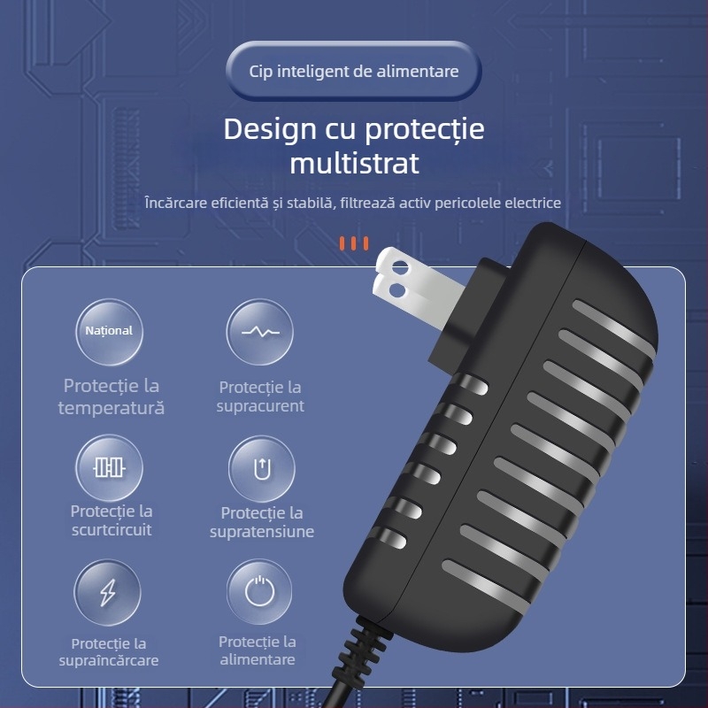 Adaptor de alimentare 12V 2A pentru masaj, bandă LED, camere de supraveghere, difuzoare, discuri dure, set-top box-uri și routere.