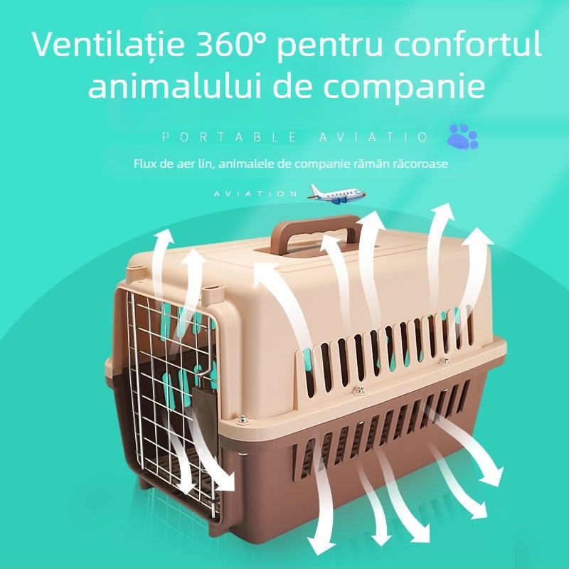 Geantă de transport multifuncțională pentru animale de companie, pentru pisici și câini, portabilă pentru drumuri