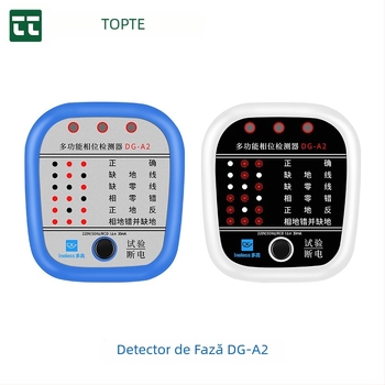 Detector de fază multifuncțional pentru prize, detector de fază pentru uz casnic și tester de scurgeri în instalații, model A2