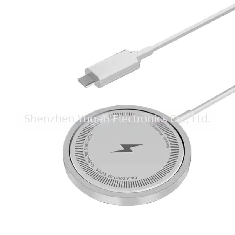 Încărcător wireless din aliaj de aluminiu pentru iPhone, încărcare magnetică de 15W