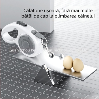 Lesă retractabilă pentru câinii mici și de talie medie, din poliester.