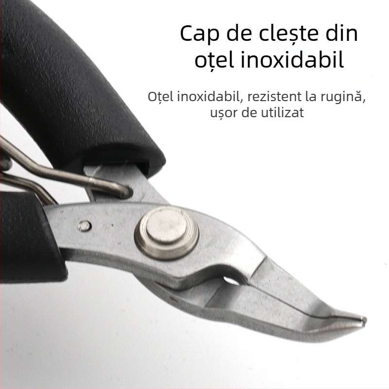 Clește din oțel inoxidabil pentru palmă – unelte DIY pentru bijuterii, mici: vârf subțire, diagonale și de tăiere