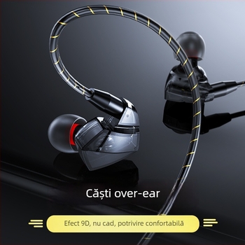 2020 Căști In-Ear cu control prin cablu, bas puternic, microfon, pentru sport și gaming, Hi-Fi