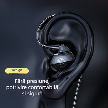 2020 Căști In-Ear cu control prin cablu, bas puternic, microfon, pentru sport și gaming, Hi-Fi