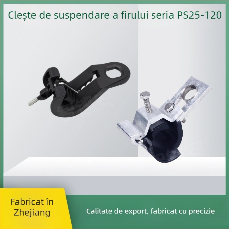 Zhikeng'an Clemă de agățare pentru cabluri 25–120, pentru cabluri aeriene izolate de alimentare și optice, din aluminiu