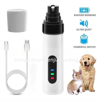 Set de tăiere a unghiilor pentru animale de companie cu LED, trimmere electrice reîncărcabile pentru câini și pisici