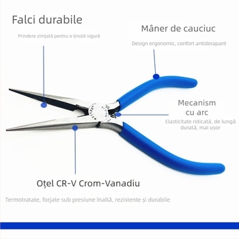Weiyou WY-616F Clește pentru electricieni, nas ascuțit, multifuncțional, 6 inch, mâner anti-alunecare