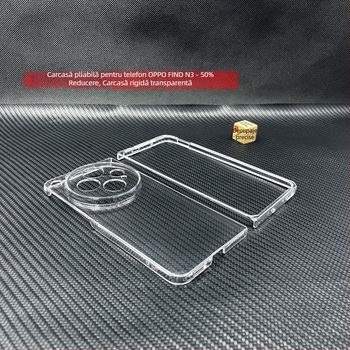 Carcasă de protecție OPPO Find N6 / Find N5 cu ecran pliabil, husă rigidă transparentă, material creativ