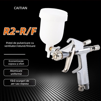 Pistol de pulverizare mini F2/R2 cu duză de 0,5 mm pentru reparații la piele în zone mici