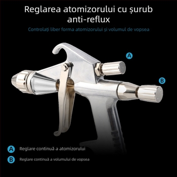 Pistol de pulverizare mini F2/R2 cu duză de 0,5 mm pentru reparații la piele în zone mici