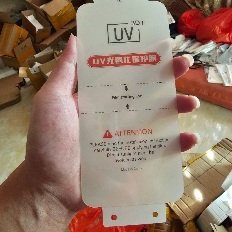 Film frontal UV-curing cu placare electro, pentru OnePlus 13, fără adeziv, rezistent la amprente și pete uleioase