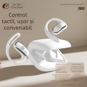 Căști cu conducție osoasă, Bluetooth, fixare peste ureche, sport, sunet de înaltă calitate, peste 8 ore autonomie, model L13