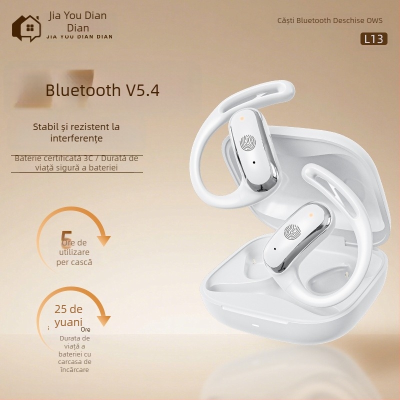 Căști cu conducție osoasă, Bluetooth, fixare peste ureche, sport, sunet de înaltă calitate, peste 8 ore autonomie, model L13