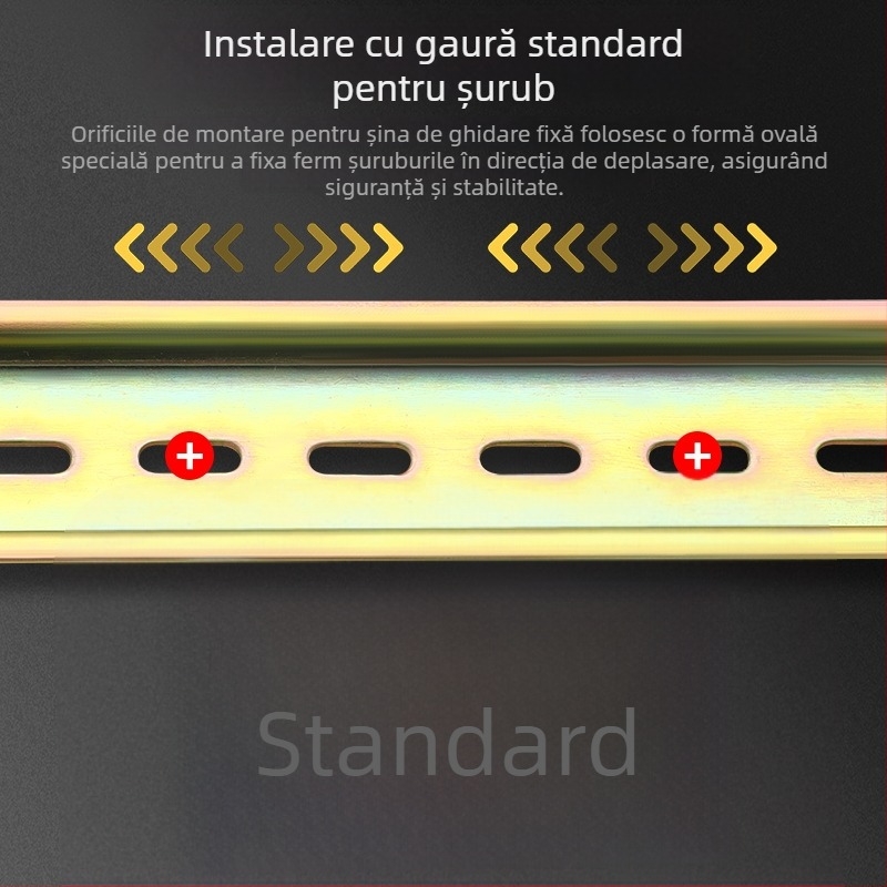 Bloc terminal pe șină C45 cu întrerupător, din aluminiu și fier, montaj pe șină 35 mm