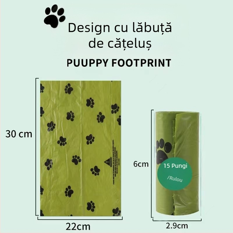 Distribuitor de pungi pentru dejecții ale animalelor de companie, cu ambalaj blister
