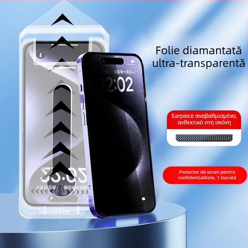 Protecție a ecranului din sticlă temperată HD pentru Samsung S25U, cu protecție a intimității, ecran complet pentru S22/S23+ și S21/S24