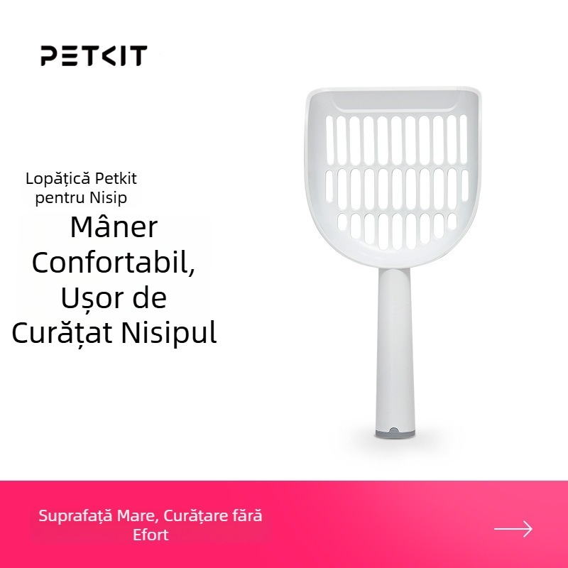 Lopată din plastic pentru nisip de pisică