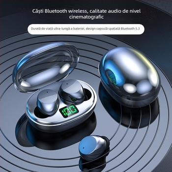 Căști wireless in-ear Bluetooth, baterie mare, autonomie îndelungată, anulare a zgomotului pentru gaming