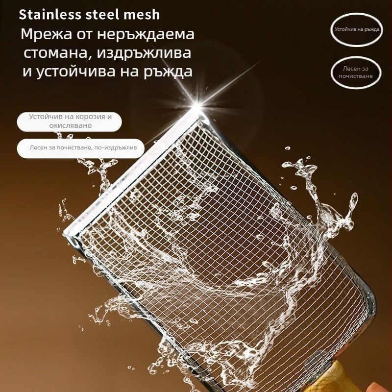 Lopată metalică pentru nisip de pisici, cu găuri fine, pentru nisip bentonit
