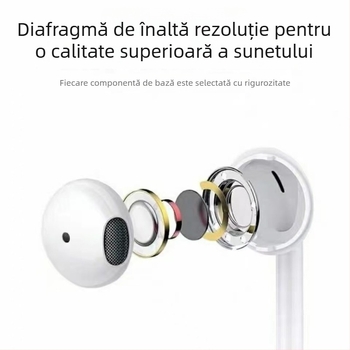 Adaptor Lightning către Type-C 2 în 1 pentru căști cu fir pentru iPhone 15 — sunet digital, apeluri și jocuri