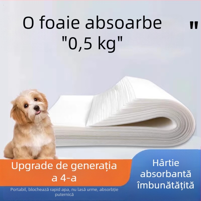 Tampoane absorbante pentru urină și scutece pentru câini și pisici, hârtie absorbantă cu uscare rapidă din material nețesut