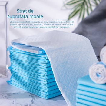 Padă de urină pentru animale de companie, deodorant, gros, absorbant, de unică folosință, autoadeziv pentru câini și pisici