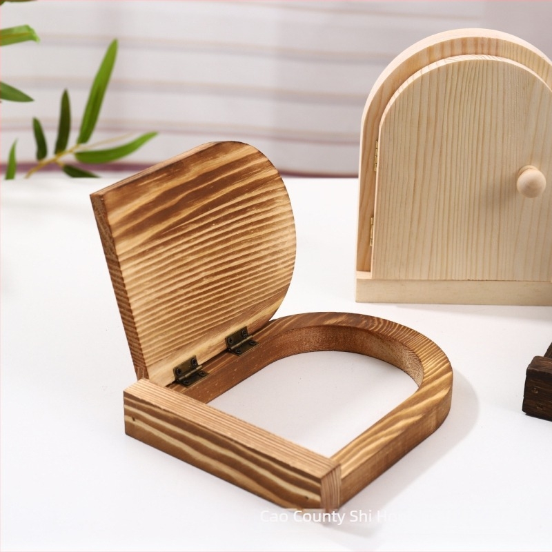 Capac de întrerupător din lemn masiv, stil modern minimalist, cadru decorativ pentru living