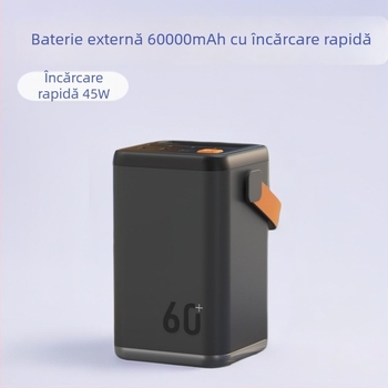 Baterie externă de 60 000 mAh, încărcare rapidă PD3.0, capacitate mare, certificare de siguranță pentru camping și utilizare de urgență
