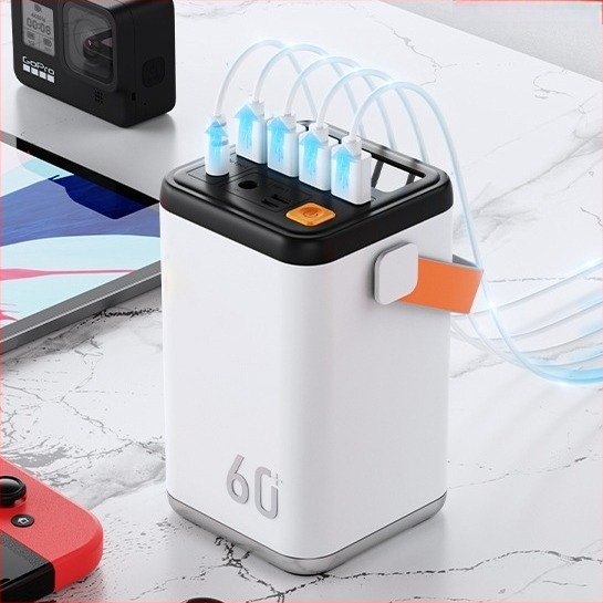 Baterie externă de 60 000 mAh, încărcare rapidă PD3.0, capacitate mare, certificare de siguranță pentru camping și utilizare de urgență