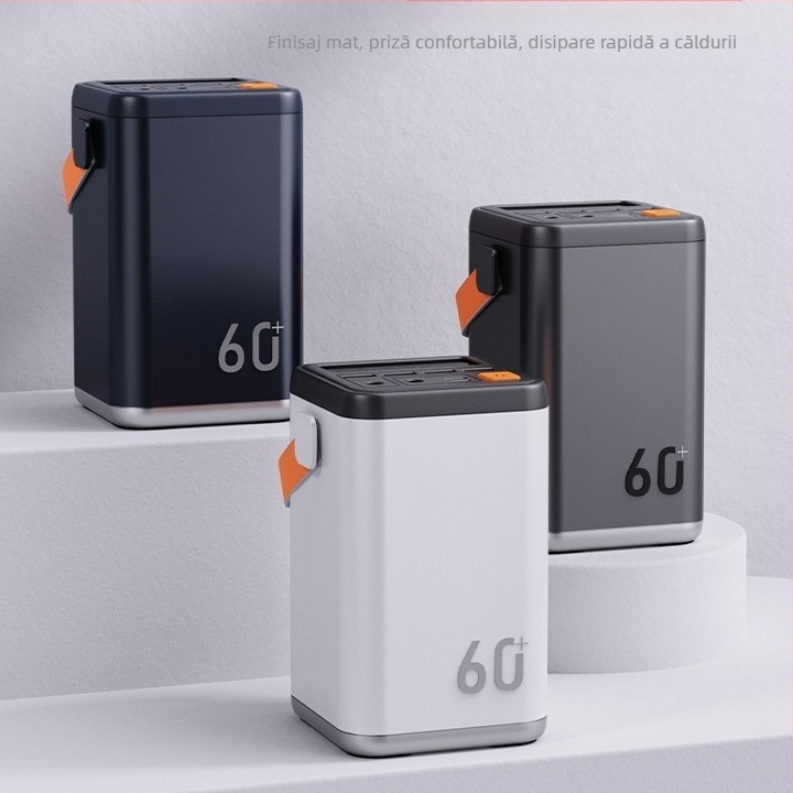 Baterie externă de 60 000 mAh, încărcare rapidă PD3.0, capacitate mare, certificare de siguranță pentru camping și utilizare de urgență