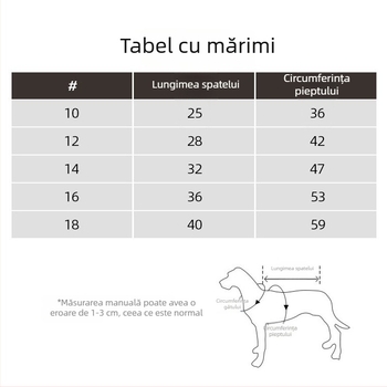 Palton de iarnă cu acoperire completă pentru câini patrupezi, izolație groasă, îmbrăcăminte pentru animale în croială masculină