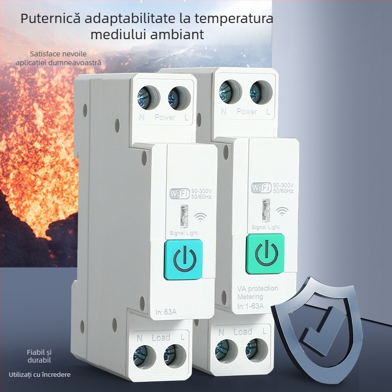 Comutator Zigbee inteligent cu întrerupător Wi‑Fi, control de la distanță și monitorizare temporizată a consumului de energie
