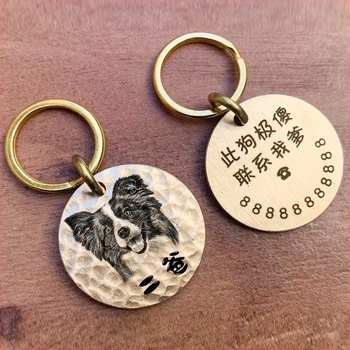 Etichete de identificare pentru pisici și câini, gravate manual, etichete personalizate Shiba Inu, pandantive pentru zgardă