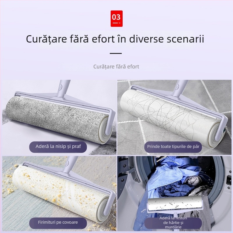 Role mari de hârtie de înlocuire pentru rolă de îndepărtare a părului, pentru haine, uz casnic