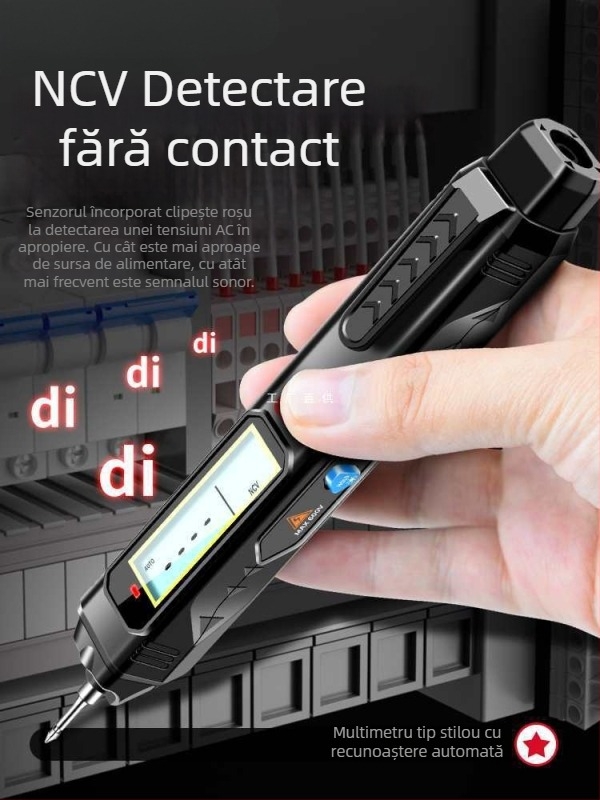 Tester electric stilou inteligent cu multimetrul digital — Măsurare tensiune de înaltă precizie, multifuncțional, detecție întreruperi de fire